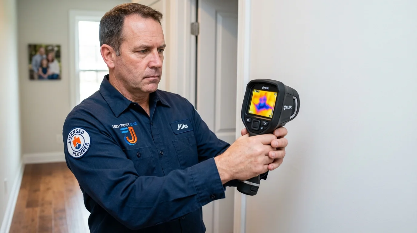 Thermal imaging leak detection by Johns Plumbing LLC in Haddonfield